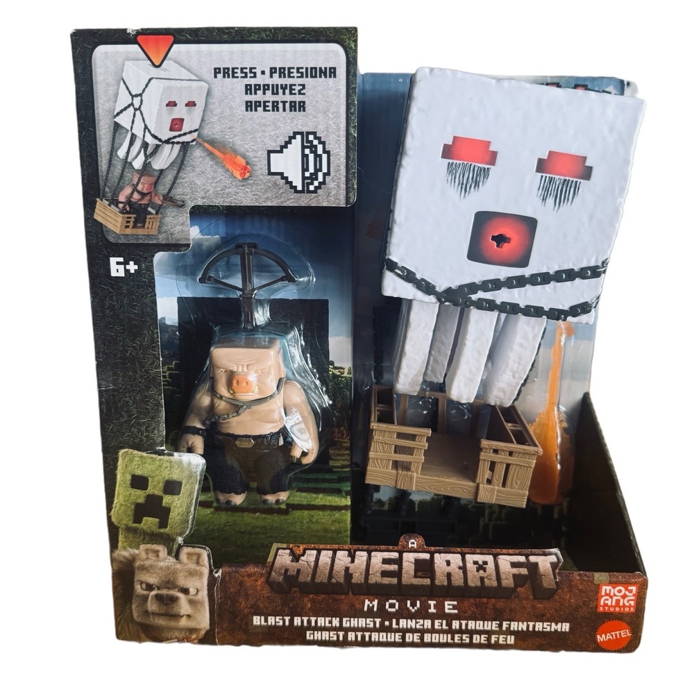 Minecraft Blast Attack Ghast Action Figure Make Sounds. New
